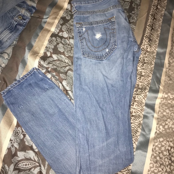 Light blue men’s true religion jeans - Picture 2 of 5